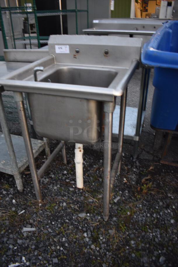 Stainless Steel Commercial Single Bay Sink. 25x26x42. Bay 16x21x12 - Image 2 of 5