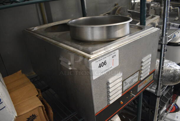 NICE! Eagle Stainless Steel Commercial Countertop Food Warmer w/ Cylindrical Drop In Bin. 14x22x10. Tested and Working! - Image 2 of 5
