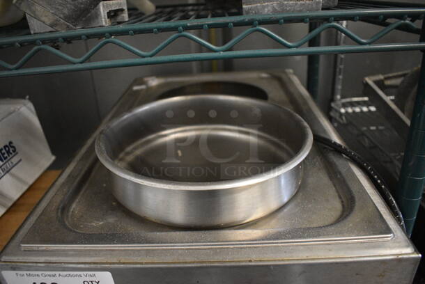 NICE! Eagle Stainless Steel Commercial Countertop Food Warmer w/ Cylindrical Drop In Bin. 14x22x10. Tested and Working! - Image 4 of 5