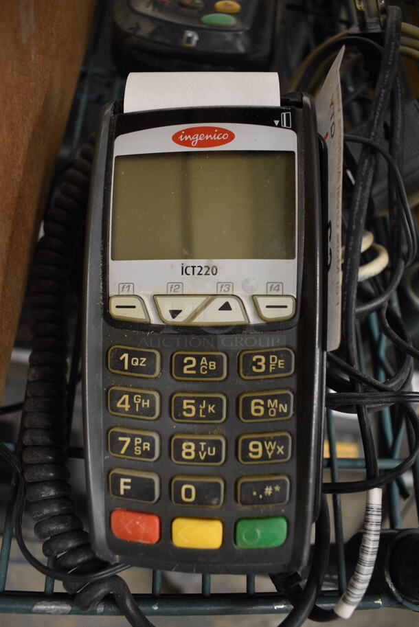 Ingenico Model ICT220 Credit Card Reader. 3x7x3
