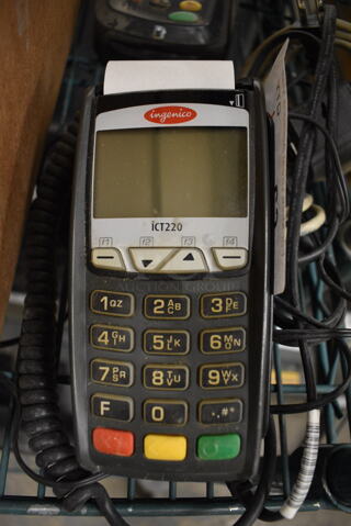 Ingenico Model ICT220 Credit Card Reader. 3x7x3