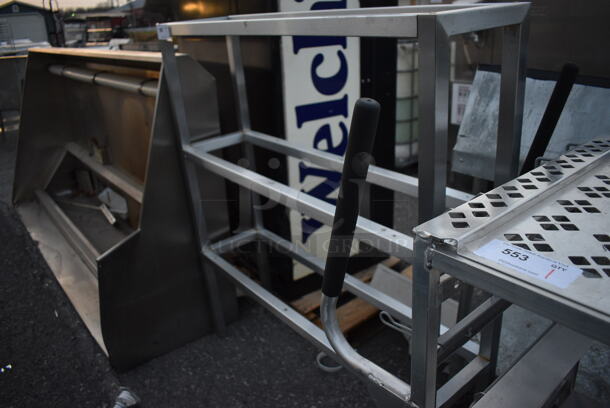 Metal Shelving Unit Frame. 46x12x52.5 - Image 2 of 4
