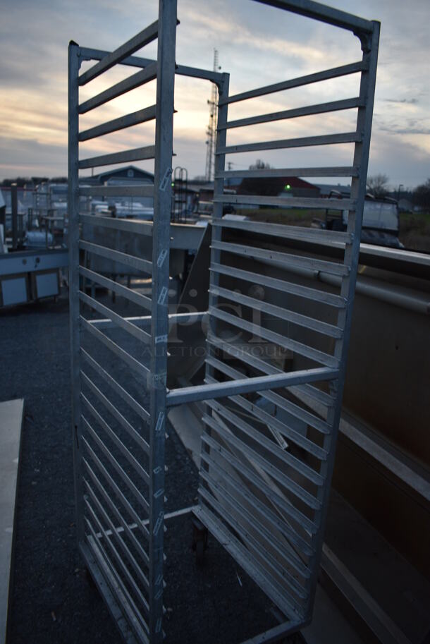Metal Commercial Pan Transport Rack on Commercial Casters. 20x26x70 - Image 3 of 4