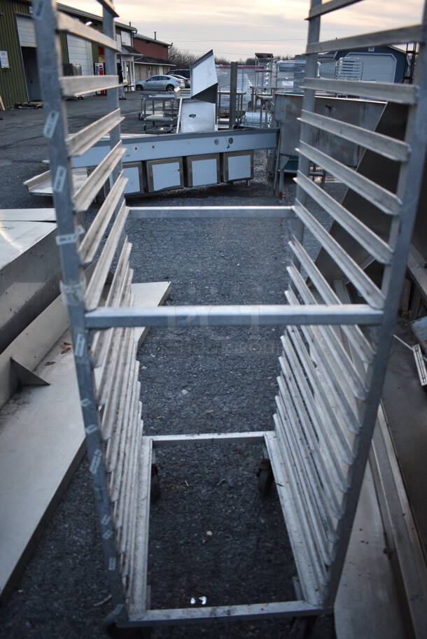 Metal Commercial Pan Transport Rack on Commercial Casters. 20x26x70 - Image 4 of 4