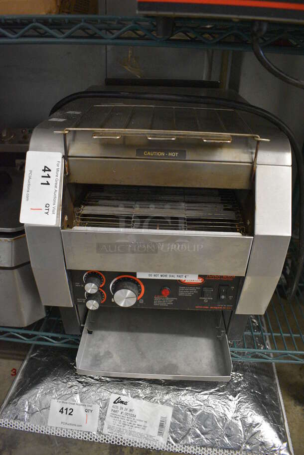 NICE! Hatco Stainless Steel Commercial Countertop Electric Powered Conveyor Toaster Oven. 14.5x22x16. Cannot Test Due To Plug Style - Image 1 of 5