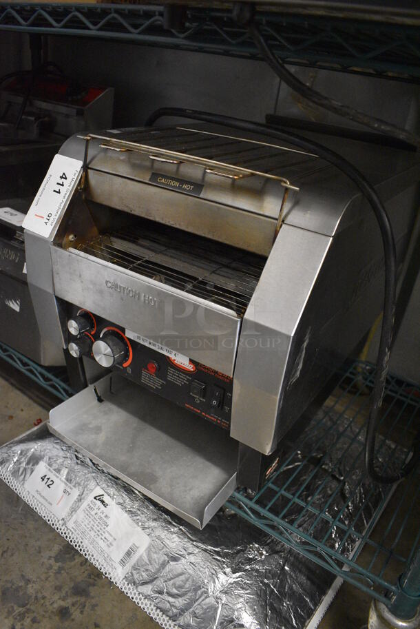 NICE! Hatco Stainless Steel Commercial Countertop Electric Powered Conveyor Toaster Oven. 14.5x22x16. Cannot Test Due To Plug Style - Image 2 of 5