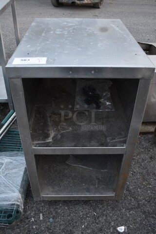 Stainless Steel Counter w/ 2 Undershelves. 18x24x32