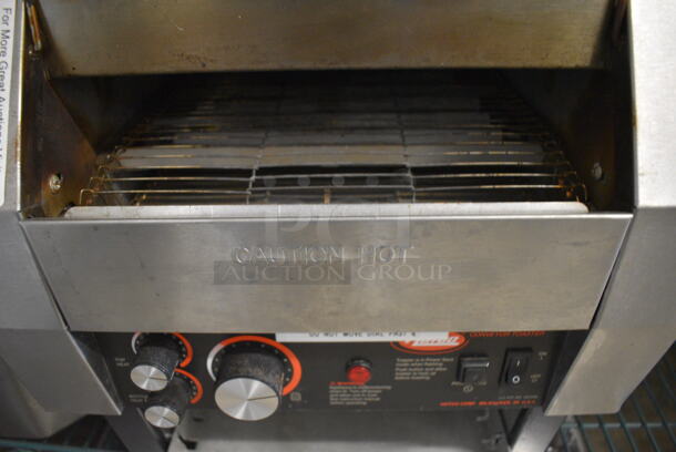 NICE! Hatco Stainless Steel Commercial Countertop Electric Powered Conveyor Toaster Oven. 14.5x22x16. Cannot Test Due To Plug Style - Image 4 of 5