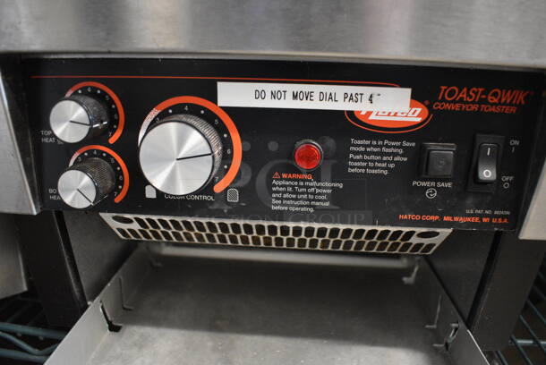 NICE! Hatco Stainless Steel Commercial Countertop Electric Powered Conveyor Toaster Oven. 14.5x22x16. Cannot Test Due To Plug Style - Image 5 of 5