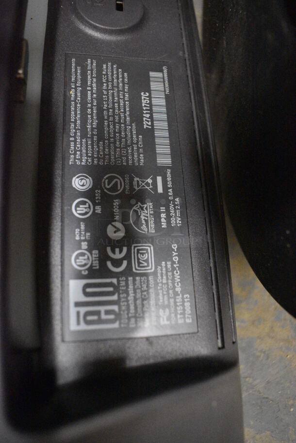 Elo Model ET1515L-8CWA-1-G 15" POS Monitor - Image 3 of 3