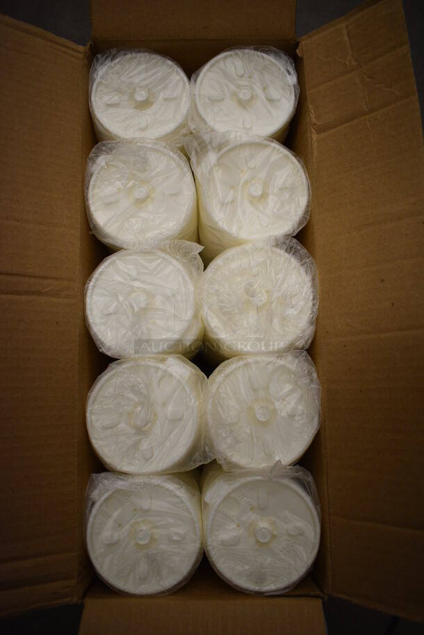Box of White Plastic Lids!