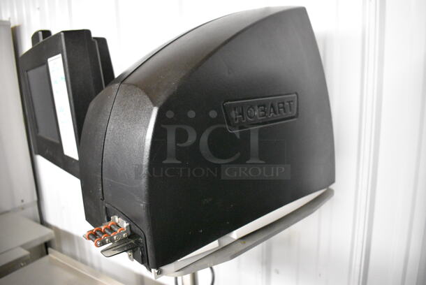 SWEET! Hobart Model HWS-4 Stainless Steel Commercial Floor Style Heat Seal Shrink Wrapping Station w/ Monitor and Label Printer. 120 Volts, 1 Phase. 53x40x62. Tested and Working! - Image 5 of 9