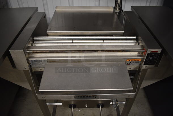 SWEET! Hobart Model HWS-4 Stainless Steel Commercial Floor Style Heat Seal Shrink Wrapping Station w/ Monitor and Label Printer. 120 Volts, 1 Phase. 53x40x62. Tested and Working! - Image 6 of 9