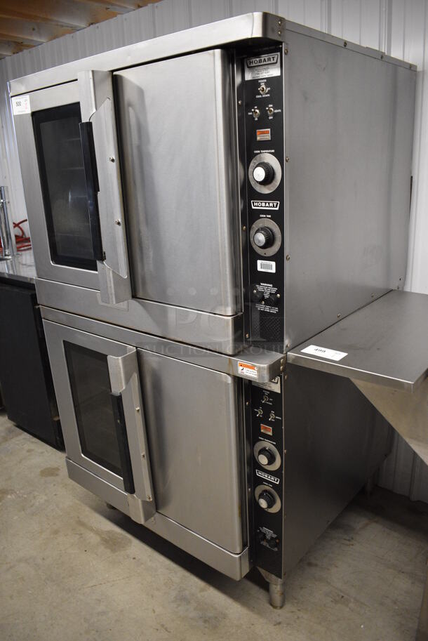 2 GORGEOUS! Hobart Stainless Steel Commercial Full Size Convection Oven w/ View Through Door, Solid Door, Metal Oven Racks and Thermostatic Controls. 38x40x66. 2 Times Your Bid! - Image 2 of 6