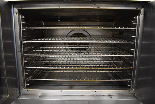 2 GORGEOUS! Hobart Stainless Steel Commercial Full Size Convection Oven w/ View Through Door, Solid Door, Metal Oven Racks and Thermostatic Controls. 38x40x66. 2 Times Your Bid! - Image 5 of 6