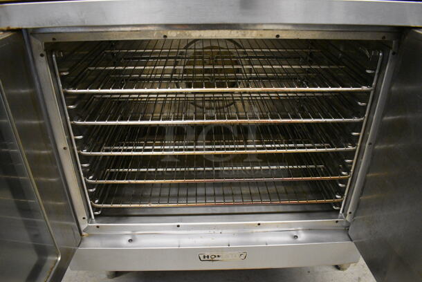 2 GORGEOUS! Hobart Stainless Steel Commercial Full Size Convection Oven w/ View Through Door, Solid Door, Metal Oven Racks and Thermostatic Controls. 38x40x66. 2 Times Your Bid! - Image 6 of 6