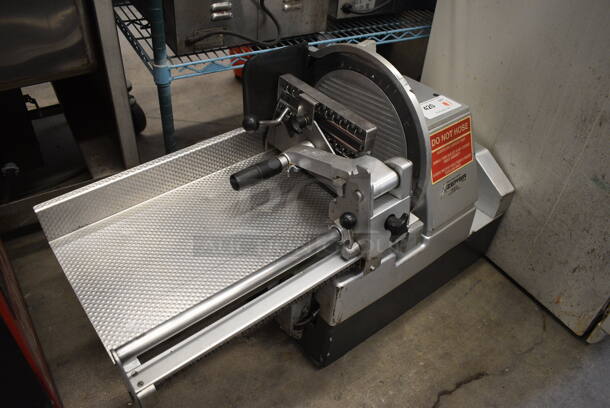 GORGEOUS! Bizerba Model A 406 FB US Stainless Steel Commercial Countertop Meat Slicer Stacker. 120 Volts, 1 Phase. 37x24x23. Tested and Powers On But Parts Do Not Move - Image 3 of 7