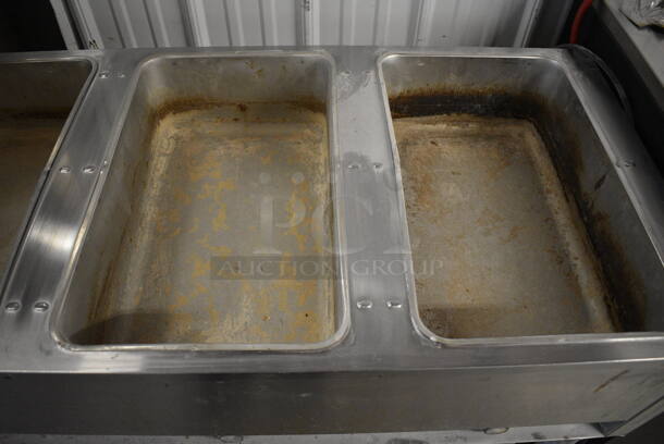 NICE! Eagle Model DHT3-120 Stainless Steel Commercial Electric Powered 3 Bay Steam Table w/ Metal Undershelf. 120 Volts, 1 Phase. 48x22.5x34. Tested and Working! - Image 4 of 8