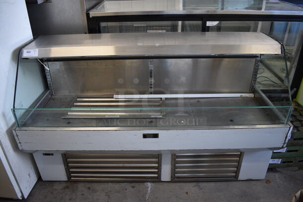 NICE! Cooltech Model CMPH-72OS Stainless Steel Commercial Floor Style Open Grab N Go Merchandiser. 120 Volts, 1 Phase. 72x23x47. Tested and Working!