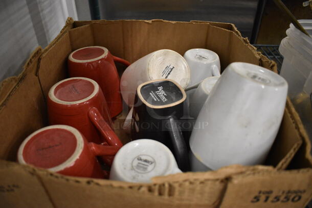 10 Various Ceramic Mugs. Incldues 5.5x3.5x4. 10 Times Your Bid!