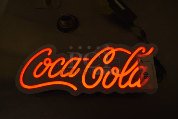 Coca Cola Light Up Sign. 18x6x3. Tested and Working! - Image 2 of 6