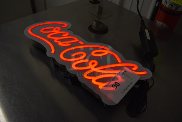 Coca Cola Light Up Sign. 18x6x3. Tested and Working! - Image 3 of 6