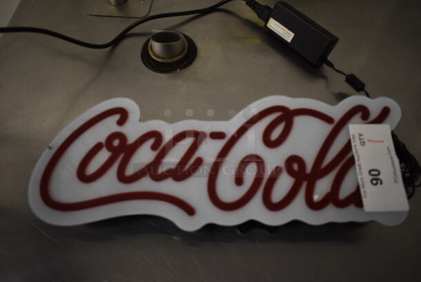 Coca Cola Light Up Sign. 18x6x3. Tested and Working! - Image 6 of 6