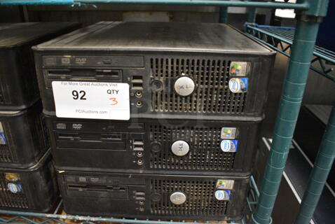 3 Dell Computer Towers. 12.5x13.5x3.5. 3 Times Your Bid!