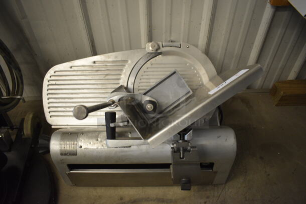 NICE! Hobart Model 1812 Stainless Steel Commercial Countertop Meat Slicer. 115 Volts, 1 Phase. 26x24x22. Tested and Working!