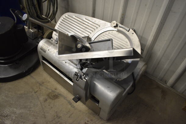 NICE! Hobart Model 1812 Stainless Steel Commercial Countertop Meat Slicer. 115 Volts, 1 Phase. 26x24x22. Tested and Working! - Image 3 of 5