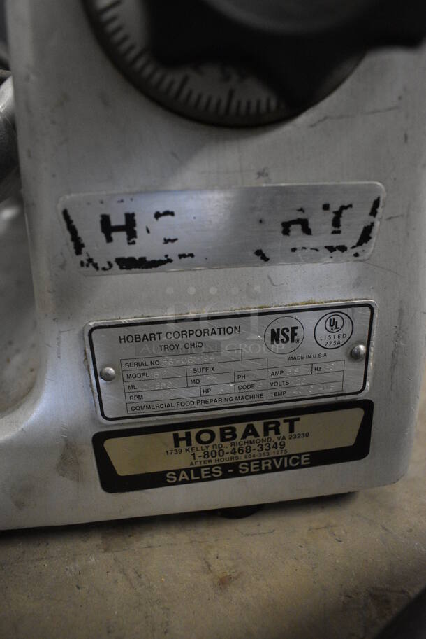 NICE! Hobart Model 1812 Stainless Steel Commercial Countertop Meat Slicer. 115 Volts, 1 Phase. 26x24x22. Tested and Working! - Image 5 of 5
