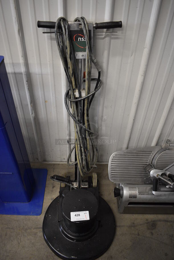 NSS Galaxy Metal Commercial Electric Powered Floor Buffer. 19x23x45. Tested and Does Not Power On