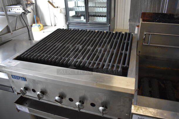 NICE! Royal Stainless Steel Commercial Countertop Natural Gas Powered Charbroiler Grill. 30x30x16 - Image 2 of 6