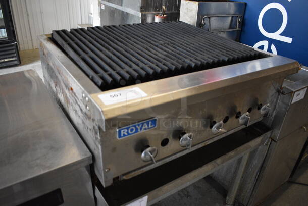 NICE! Royal Stainless Steel Commercial Countertop Natural Gas Powered Charbroiler Grill. 30x30x16 - Image 3 of 6