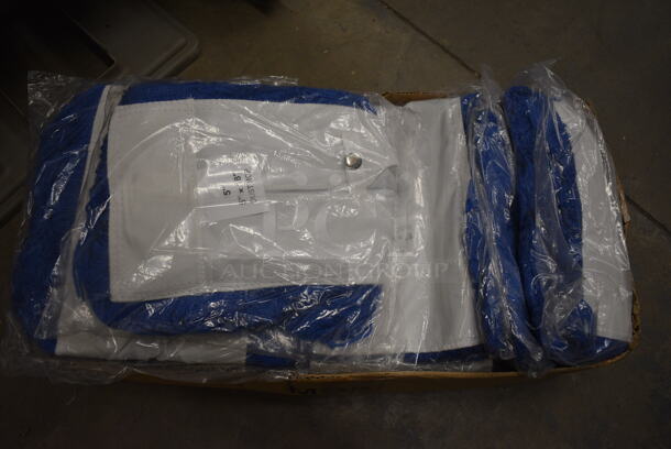 12 BRAND NEW IN BOX! Blue Dust Mop Heads. 5x18. 12 Times Your Bid! - Image 1 of 3