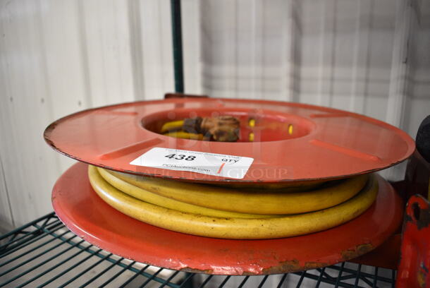 Metal Commercial Hose on Wheel. 19x7x20 - Image 3 of 4
