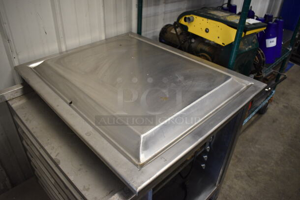 NICE! Stainless Steel Commercial Cold Pan Unit w/ Left Side Pan Rack. 48.5x31.5x32. Tested and Does Not Power On - Image 3 of 6