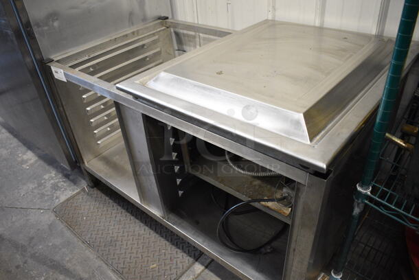 NICE! Stainless Steel Commercial Cold Pan Unit w/ Left Side Pan Rack. 48.5x31.5x32. Tested and Does Not Power On - Image 6 of 6