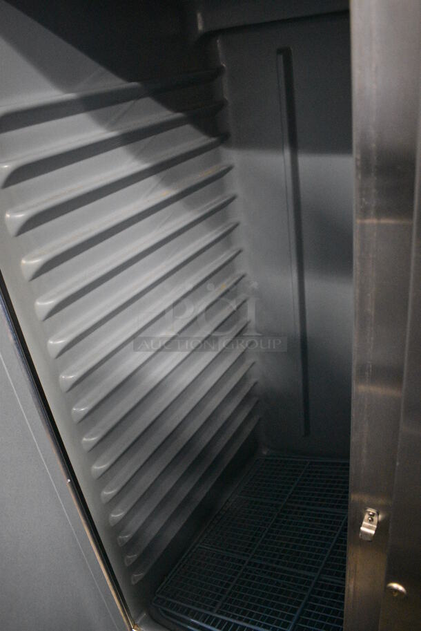 WOW! Delfield Model 6151-S Stainless Steel Commercial 2 Door Reach In Cooler w/ Poly Coated Racks on Commercial Casters. 115 Volts, 1 Phase. 51x33x80. Tested and Does Not Power On - Image 3 of 5