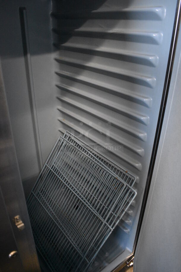 WOW! Delfield Model 6151-S Stainless Steel Commercial 2 Door Reach In Cooler w/ Poly Coated Racks on Commercial Casters. 115 Volts, 1 Phase. 51x33x80. Tested and Does Not Power On - Image 4 of 5