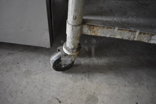 Stainless Steel Commercial Equipment Table w/ Metal Undershelf on Commercial Casters. 30x30x27 - Image 4 of 4