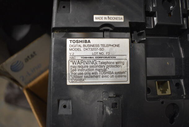 4 Corded Office Telephones; 3 Tohsiba and 1 ATT. 8x10x4. 4 Times Your Bid! - Image 4 of 4