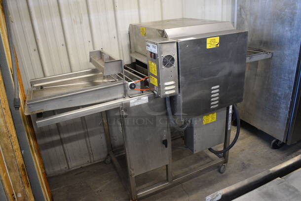 FANTASTIC! Belshaw Model TG-50 Stainless Steel Commercial Floor Style Thermoglazing Icing Machine on Commercial Casters. 208 Volts, 1 Phase. 83x34x54 - Image 2 of 7
