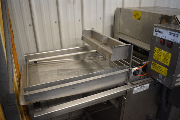 FANTASTIC! Belshaw Model TG-50 Stainless Steel Commercial Floor Style Thermoglazing Icing Machine on Commercial Casters. 208 Volts, 1 Phase. 83x34x54 - Image 3 of 7