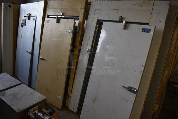 3 AMAZING! Tabco Walk In Boxes That Make Up One Combo Walk In Box; 7'x14'x7.5' Cooler, 6'x6'x7.5' Freezer and 7'x4.5'x7.5' Dry. Comes w/ 2 Compressors and Bohn Model ADT090AJ Condenser, Model SE26-60B-D Condenser. 115/230 Volts, 1 Phase. 3 Times Your Bid! - Image 2 of 10