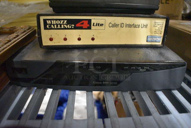 4 Various Items; Cisco 800, Whozz Calling Caller ID Interface Unit, US Robotics V.92 and Electronic Unit. 4 Times Your Bid! - Image 6 of 6