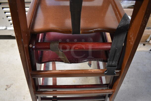 2 Wood Pattern High Chairs. 19x20x29. 2 Times Your Bid! - Image 4 of 5