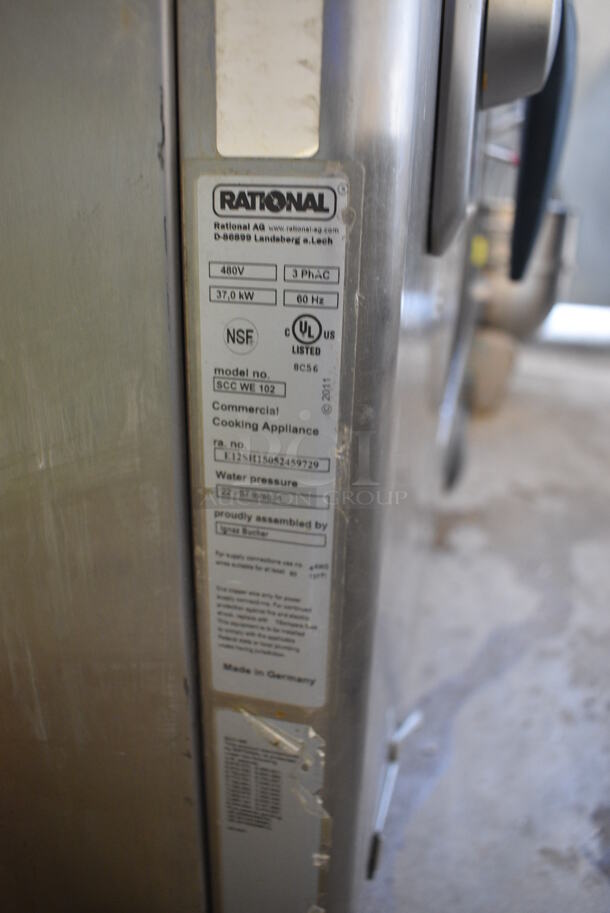 2 GORGEOUS! Rational Stainless Steel Commercial Combitherm 5 Senses Self Cooking Center Convection Ovens on Commercial Casters. Top Model: SCC WE 62. Bottom Model: SCC WE 102. 480 Volts, 3 Phase. 42x40x73. 2 Times Your Bid! - Image 8 of 8