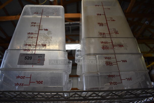 5 Clear Poly Containers. 12x11x16. 5 Times Your Bid! - Image 1 of 4