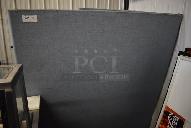 2 Cubicle Wall Pieces. 43x2x65, 62x2x65. 2 Times Your Bid! - Image 2 of 4
